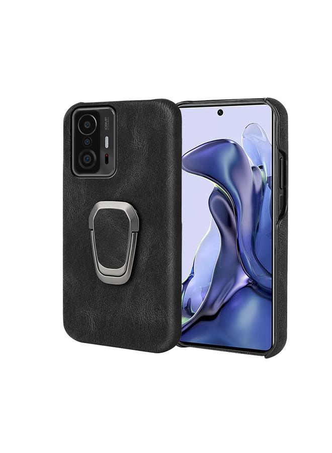 erorex Ring Holder PU Phone Case For Xiaomi Mi 11T / 11T Pro - Image 1