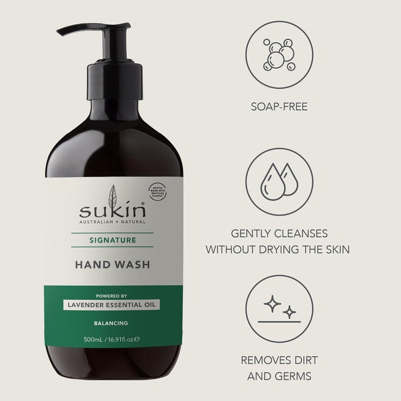 Sukin Cleansing Hand Wash Signature 500Ml: 07170 - Image 2