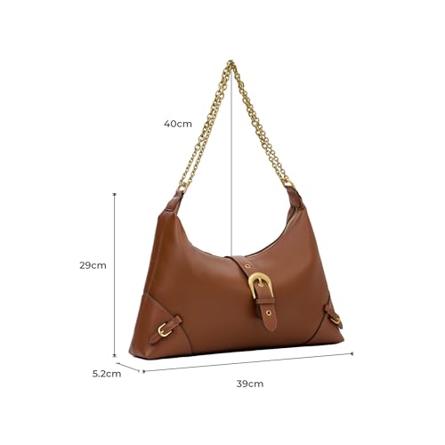 Miraggio Heather Hobo Bag For Women (Tan) - Image 3