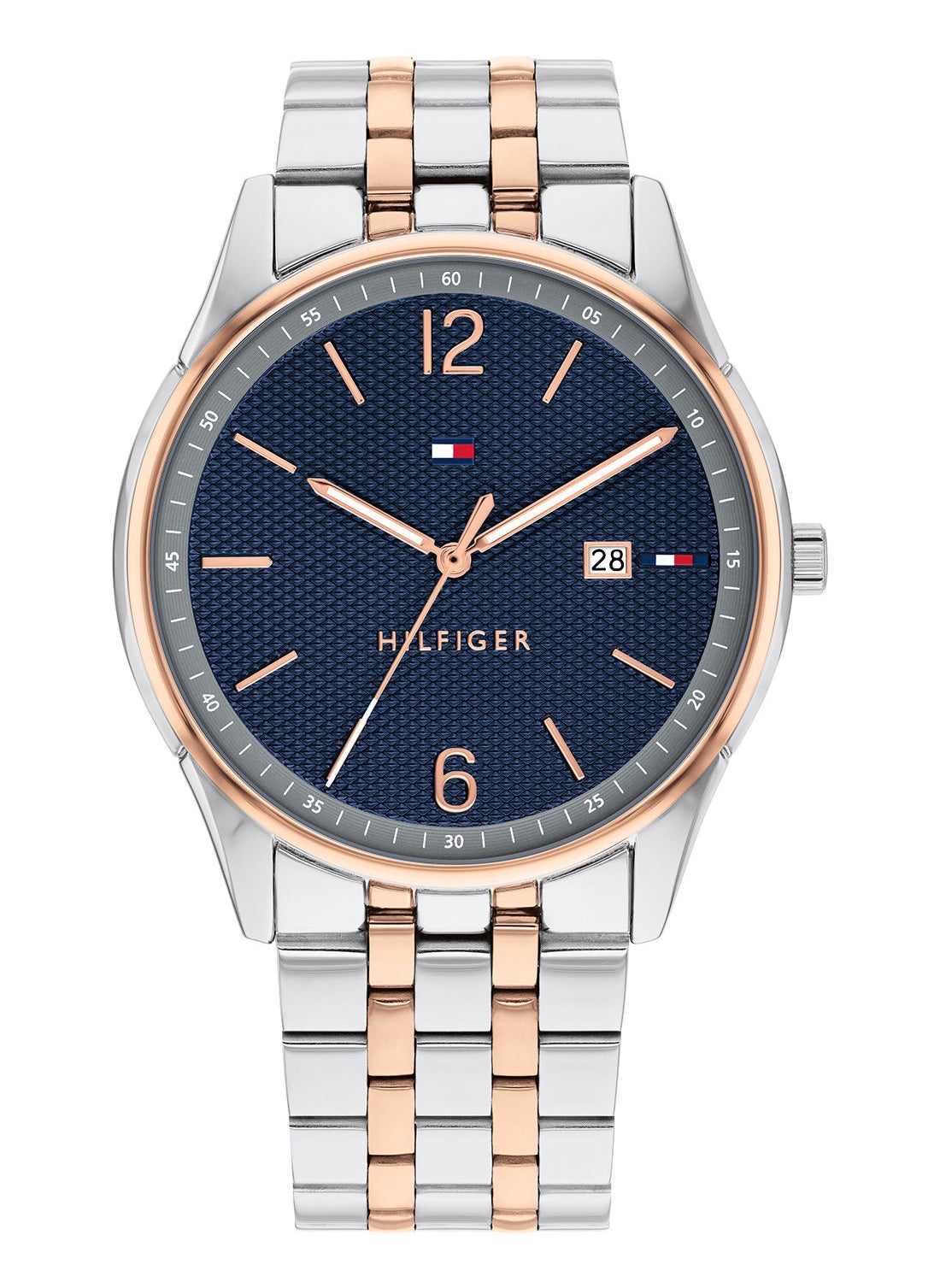 TOMMY HILFIGER Men's Analog Round Stainless Steel Wrist Watch 1710437 - 42 mm 