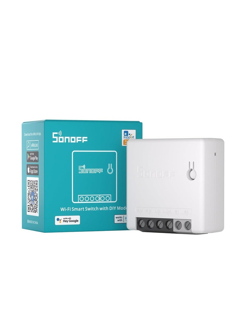 SONOFF Ledgebit MINI R2 (Upgraded) 10A Smart WiFi Wireless Light Switch, Universal DIY Module for Smart Home Automation Solution, Compatible with Sonoff, Alexa, Home Assistant, IFTTT etc - Image 1