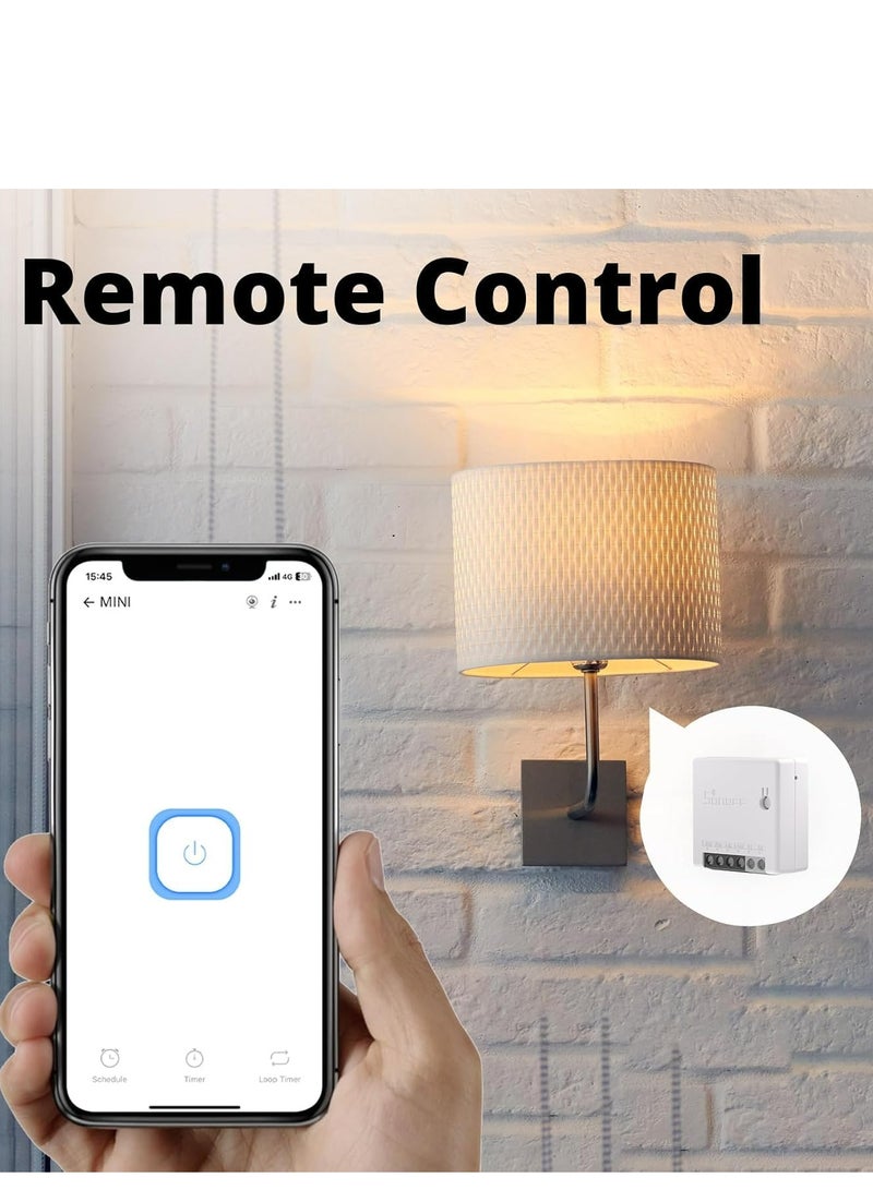 SONOFF Ledgebit MINI R2 (Upgraded) 10A Smart WiFi Wireless Light Switch, Universal DIY Module for Smart Home Automation Solution, Compatible with Sonoff, Alexa, Home Assistant, IFTTT etc - Image 3