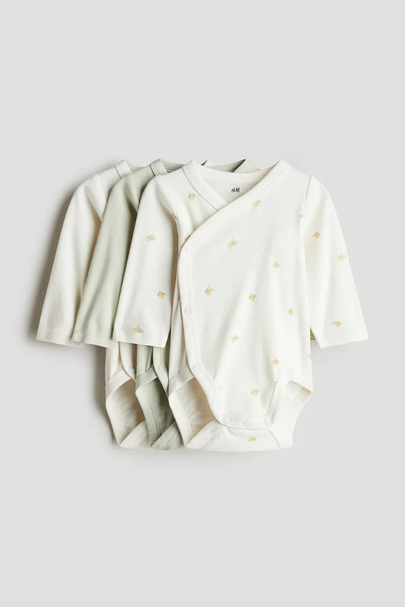 H&M 3-pack long-sleeved bodysuits