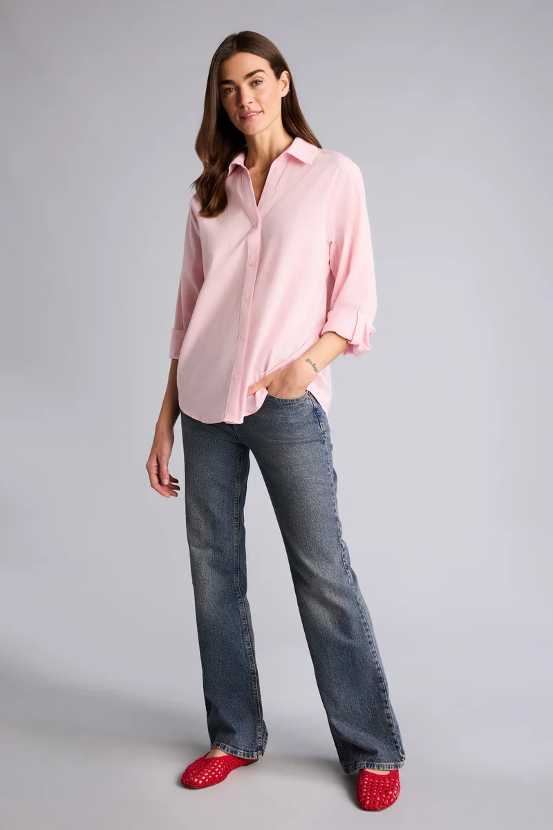 ديفاكتو Regular Fit Shirt Collar Long Sleeve Shirt