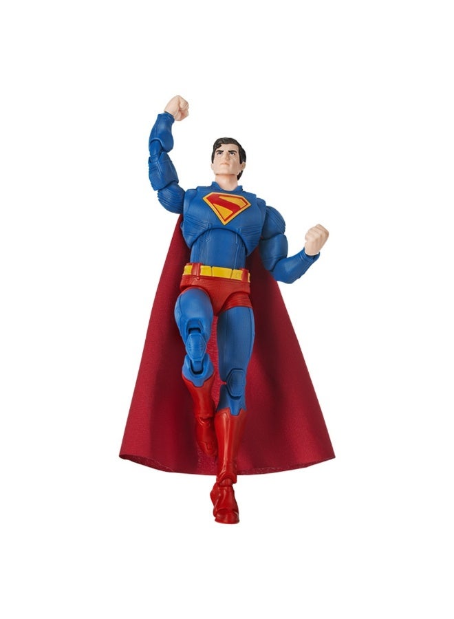 Blokees Superman Champion Class Buildable Action Figure | 1:12 Scale DC Comics Model Kit with Fabric Cape and Krypto Dog | Collectible Poseable Toy for Ages 14+ - Image 5