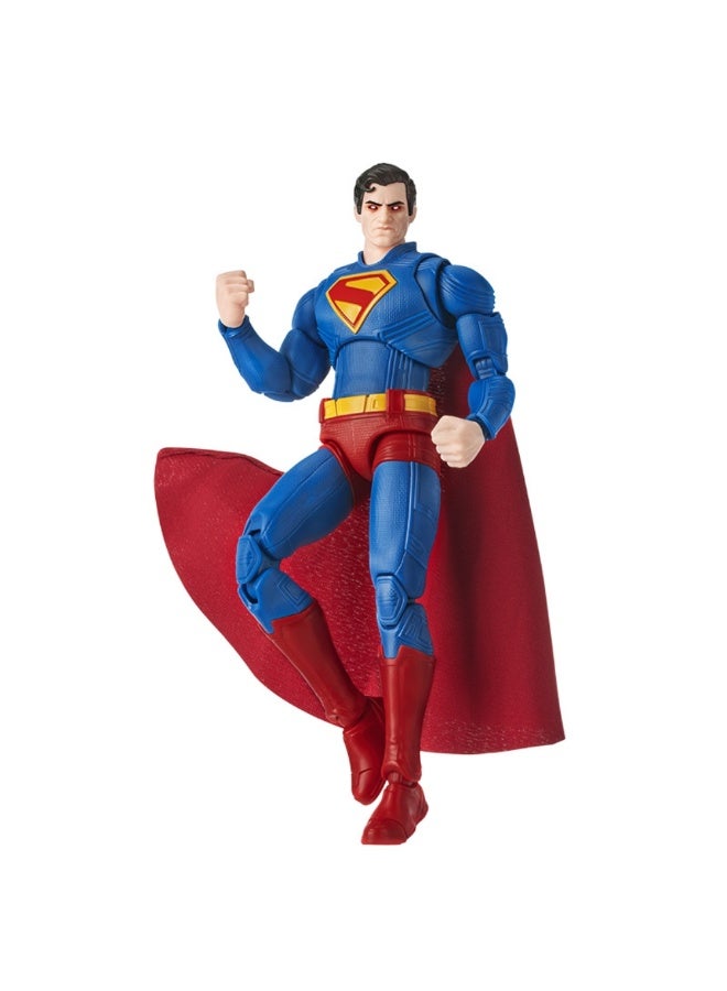 Blokees Superman Champion Class Buildable Action Figure | 1:12 Scale DC Comics Model Kit with Fabric Cape and Krypto Dog | Collectible Poseable Toy for Ages 14+ - Image 4