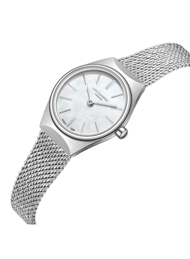 Lee Cooper Women's Mesh Analog Watch LC08140.320 - 24 mm