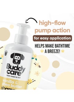 Buddy Vanilla and Shea Butter Dog Shampoo Moisturising Shampoo for Dogs  Vanilla and Shea Butter Scented With Aloe Vera and Pro Vitamin B5 500ml  - Image 2