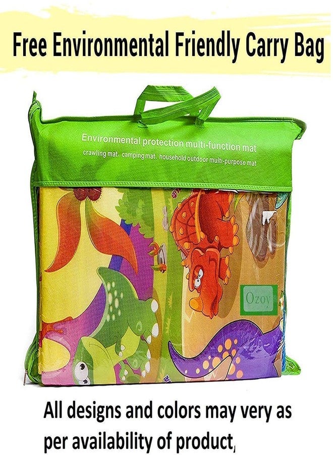 HEBEZON Waterproof Double Side Baby Play Crawl Floor Mat Carpet for Kids Infant Picnic School Home Gym Water Resistant with Zip Bag to Carry (Large Size -6 X 4 ft, Multicolour) - Image 5