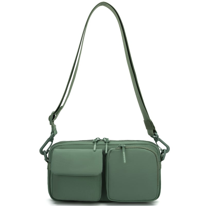 New Lulu-Style Crossbody Bag with Foldable Storage Design, Suitable for Outdoor Sports, Daily Casual Use, and as a Small Sports Bag - Image 1