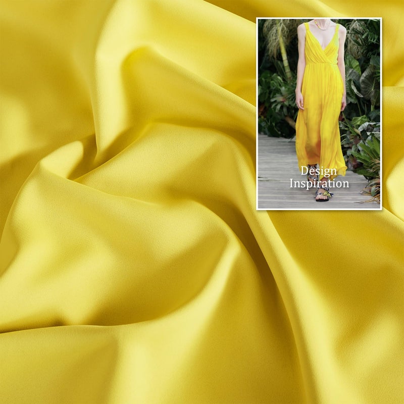 DUALIFE Yellow Blackout Curtains for Living Room- Grommet Thermal Insulated Window Curtain Drapes for Bedroom Illuminating Yellow (42 W x 63 L, 2 Panels) - Image 4
