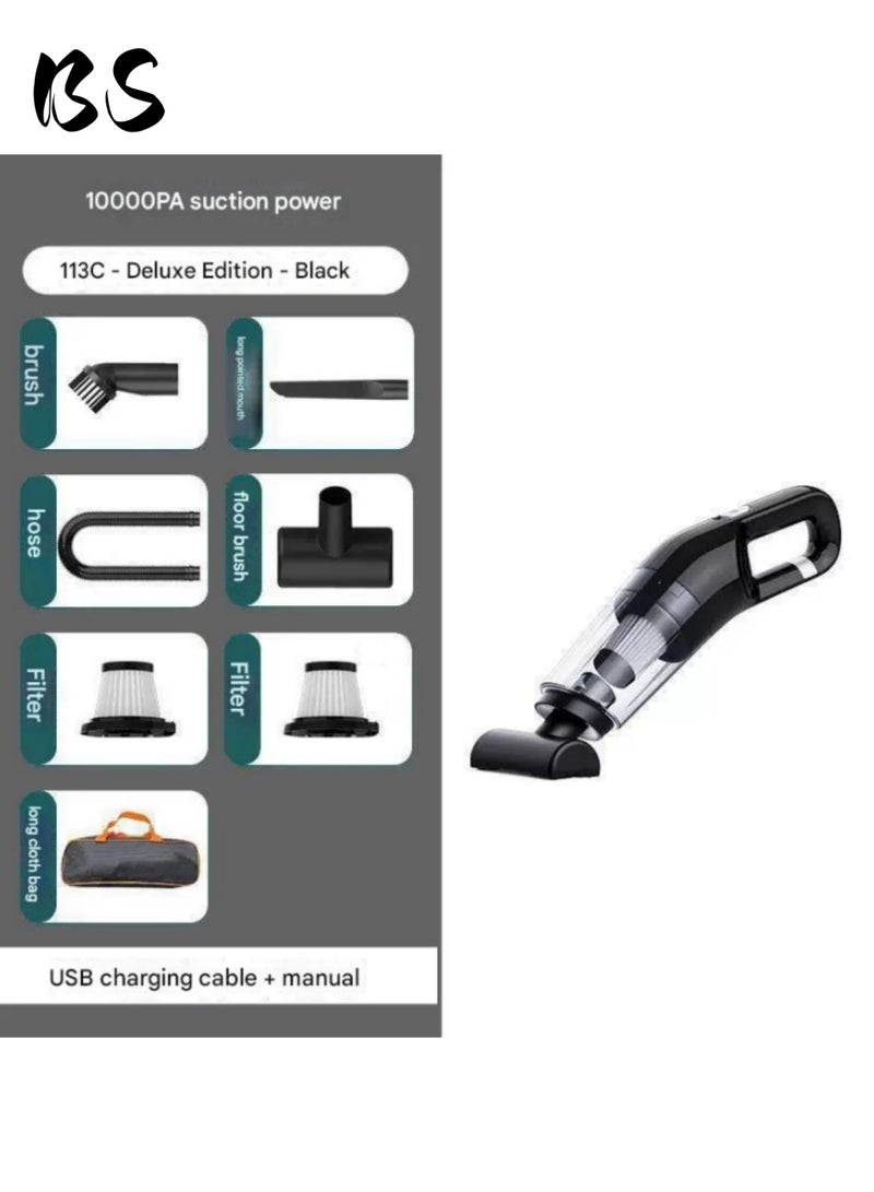 BS Handheld cordless vacuum cleaner, high power 120W, 45000pa suction, cordless rechargeable portable vacuum cleaner, handheld cleaning appliance, suitable for pets/sofa/car/office and other places. - Image 1