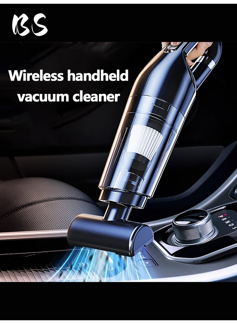 BS Handheld cordless vacuum cleaner, high power 120W, 45000pa suction, cordless rechargeable portable vacuum cleaner, handheld cleaning appliance, suitable for pets/sofa/car/office and other places. - Image 3