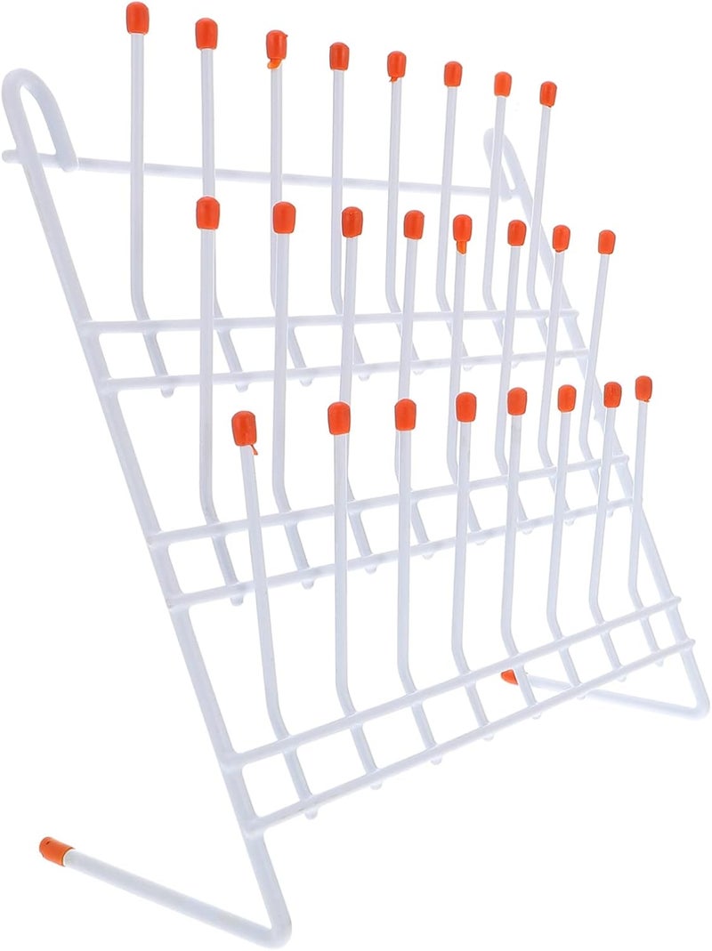 klarako Test Tube Rack Laboratory Drying Rack Lab Glassware Drying Draining Rack Desk Top Lab Supply Cleaning Equipment for Education or Lab Science Use - Image 1