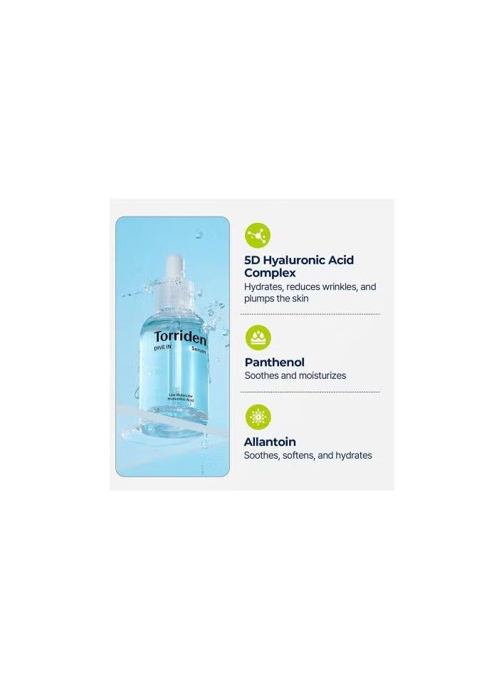 Torriden DIVE-IN Low-Molecular Hyaluronic Acid Serum, 1.69 fl oz | Fragrance-free Face Serum for Dry, Dehydrated, Oily Skin | Vegan, Clean, Cruelty-Free Korean Skin Care - Image 5