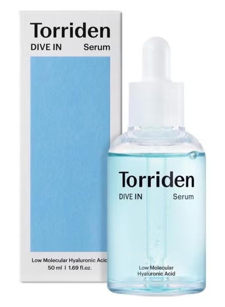 Torriden DIVE-IN Low-Molecular Hyaluronic Acid Serum, 1.69 fl oz | Fragrance-free Face Serum for Dry, Dehydrated, Oily Skin | Vegan, Clean, Cruelty-Free Korean Skin Care - Image 1