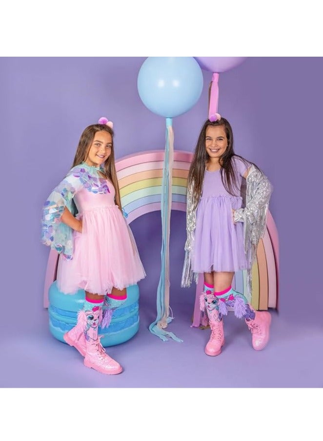 سيلكفكس الجوارب المجنونة للبنات الأطفال الجوارب عالية الركبة الجوارب المضحكة أذن الكلب الجوارب الوسطى أنماط الحيوانات لطيفة الجوارب الممتدة - Image 4