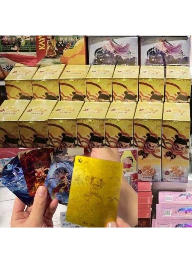 Which Magic Child Haunts The Sea Card Whole Box Bucket Day Bag Card Movie Seal God List Peripheral Blind Box-Color:Nezha: The Demon Boy Makes Trouble In The Sea [dou Tian Bao] A Whole Pack-Specification:Random Card Pack, Non-refundable And Non-exchangeable After Opening  - Image 3