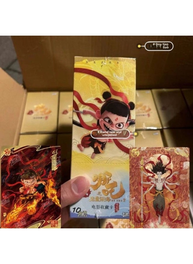 Which Magic Child Haunts The Sea Card Whole Box Bucket Day Bag Card Movie Seal God List Peripheral Blind Box-Color:Nezha: The Demon Boy Makes Trouble In The Sea [dou Tian Bao] A Whole Pack-Specification:Random Card Pack, Non-refundable And Non-exchangeable After Opening  - Image 5