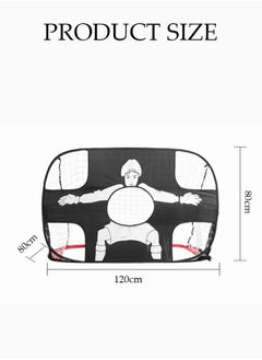 DUNISO 2-In-1 Children's Soccer Goal, Children's Pop-Up Soccer Goal, Portable Mini Soccer Goal, Foldable, Easy To Set Up, Suitable For   Indoor And Outdoor Use  - Image 2