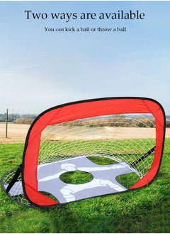 DUNISO 2-In-1 Children's Soccer Goal, Children's Pop-Up Soccer Goal, Portable Mini Soccer Goal, Foldable, Easy To Set Up, Suitable For   Indoor And Outdoor Use  - Image 4