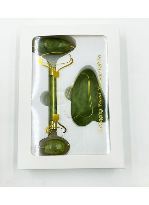Jade, Face Roller Gua Sha Scraping Massage Tool