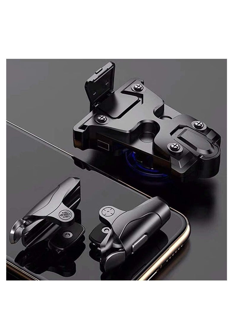 Generic PUBG Trigger PUBG Mobile Controller Shooting Triggers Auto High Frequency Click with Joystick Gamepad for Mobile Phone Game Controller Up of Duty Compatible for Android iOS  - Image 4