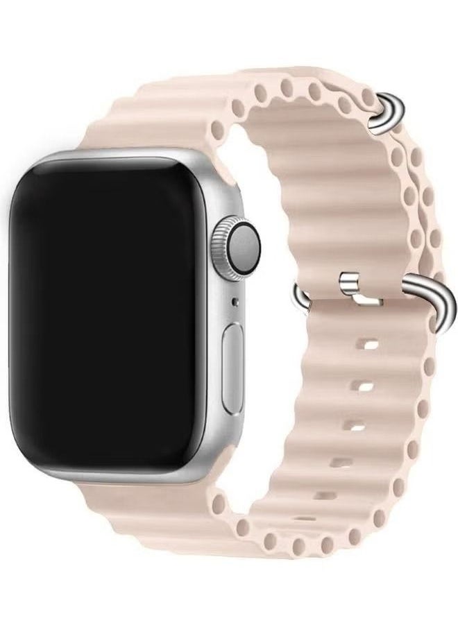 vesus - 3Pack for apple Watch Band 49mm 45mm 44mm 42mm Alpine Loop Band, trail Band, ocean Band Compatible with apple watch Ultra/8/7/SE/6/5/4/3/2/1 Light Pink/Black/Grey - Image 1