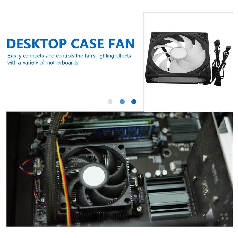 14Cm ARGB Infinity Mirror PC Case Fan 5V 3Pin Sync Vibrant Cooling Fan For Desktop - Image 4