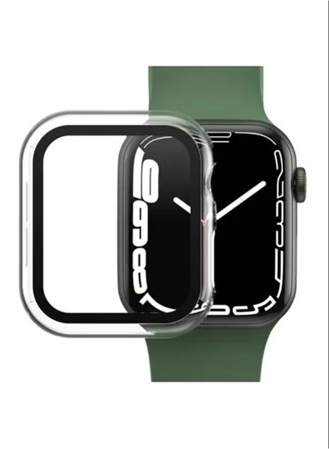 Protective Case With Tempered Glass Screen Protector For Apple Watch Series 4/5/6 40mm Clear - Image 4