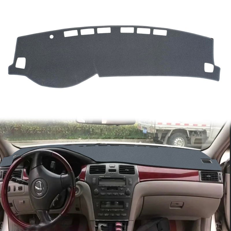 غطاء لوحة القيادة هانلانكا مخصص لسيارات لكزس ES300 ES330 2002 2003 2004 2005 2006 رمادي فحمي