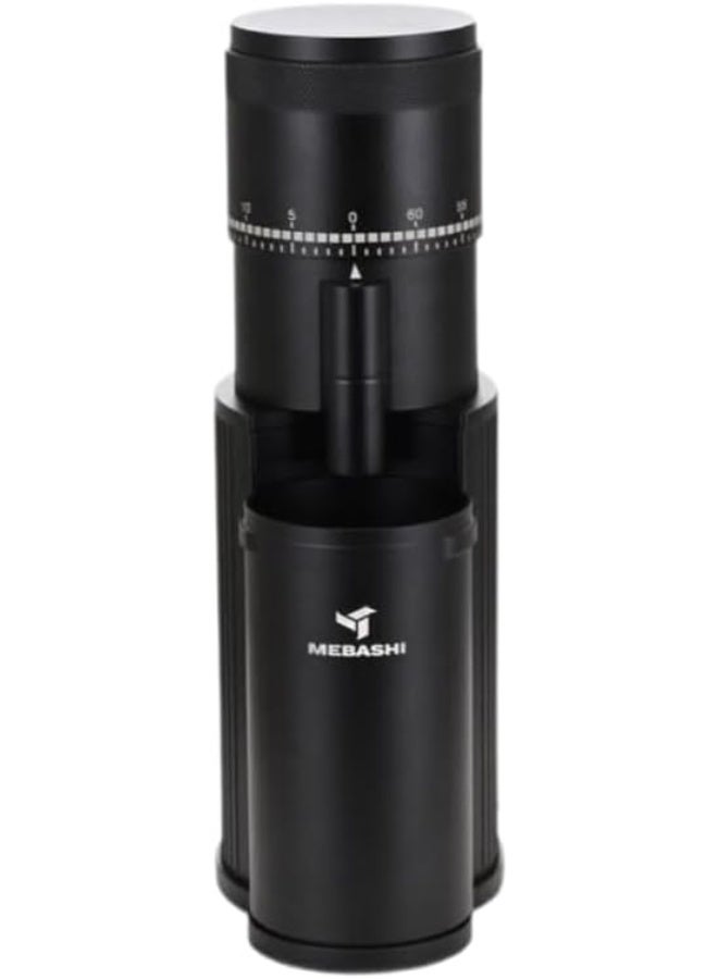 MEBASHI Electric Coffee Grinder, 70g Capacity, 60 Grind Settings, Conical Burr, (ME-CG2303), 72W, Black - Image 1