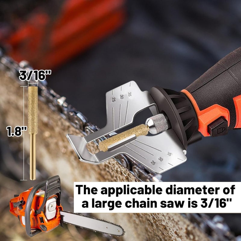 Big Gun 36pcs High Hardness Titanium Plated Chainsaw Sharpener Bits for Chain, Including 5/32''x 12, 3/16''x 12, 7/32''x 12pcs - Image 5