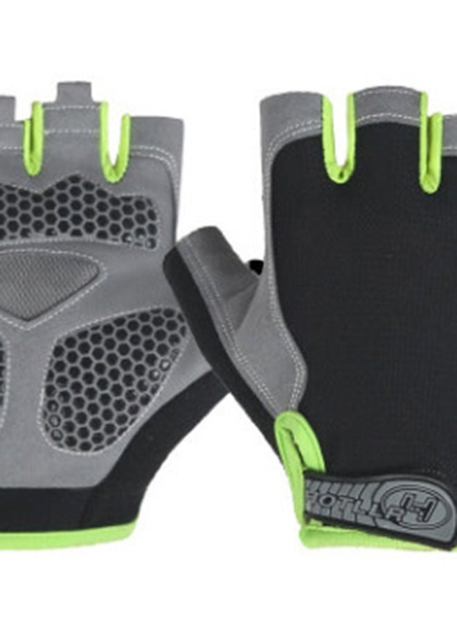 NIBEMINENT Pair Of Anti Slip Training Half Finger Gloves  - Image 2