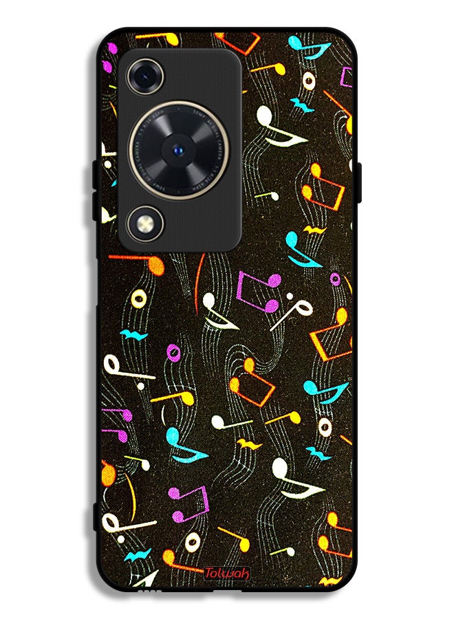 Tolwak Huawei Nova Y63 Protective Case Cover Music Fabric Pattern