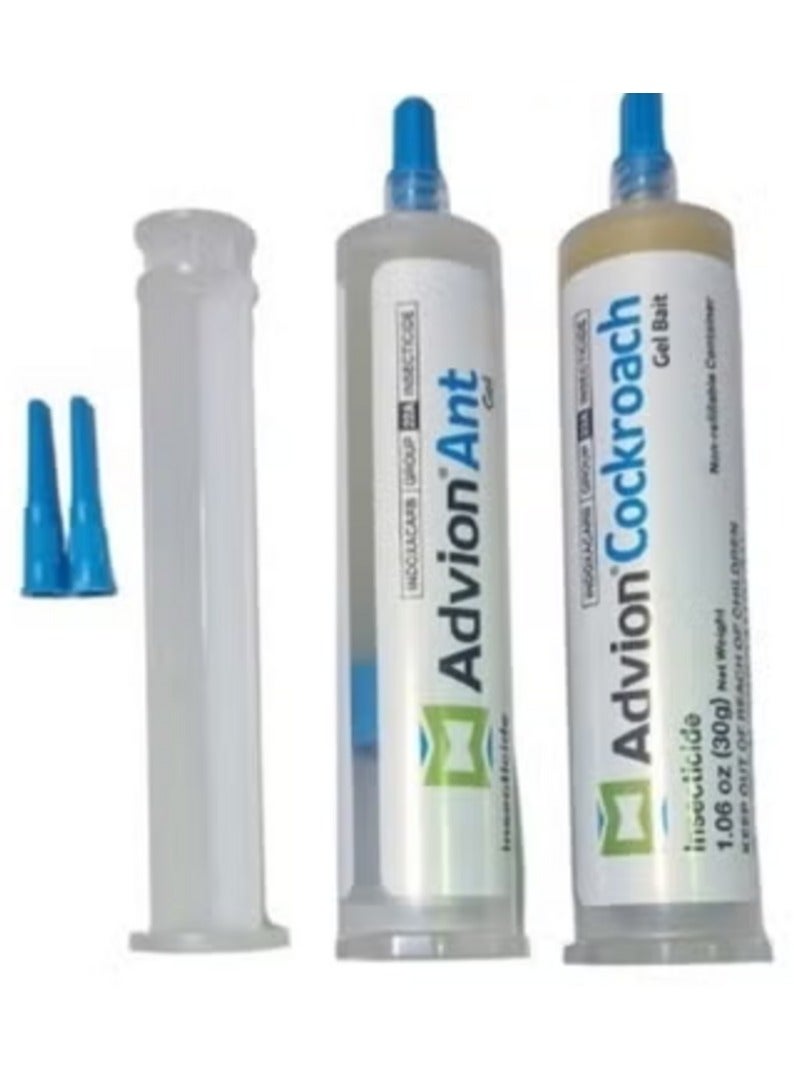 Advion Gel Combo Cockroach Plus Ant Gel. Cockroach and Ant killer gel. Insecticides Gel. Cockroach and Ant Control Gel. Cockroach and Ant Removal Gel2x30 Grams