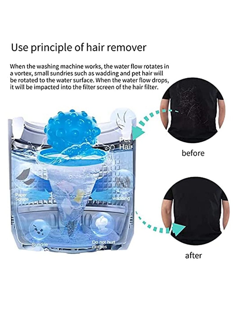 KASTWAVE - 6pcs Reusable Washing Machine Lint Catcher Household Lint Mesh Bag Hair Filter Net Pouch Washer Hair Nice Hot No Chemicals Tumble Wash Washing Laundry Dryer Balls Soften Fabric - Image 1