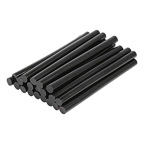X AUTOHAUX 20 Pcs 7mm x 100mm Hot Glue Sticks Auto Body Paintless Dent Removal Repair Black for Car