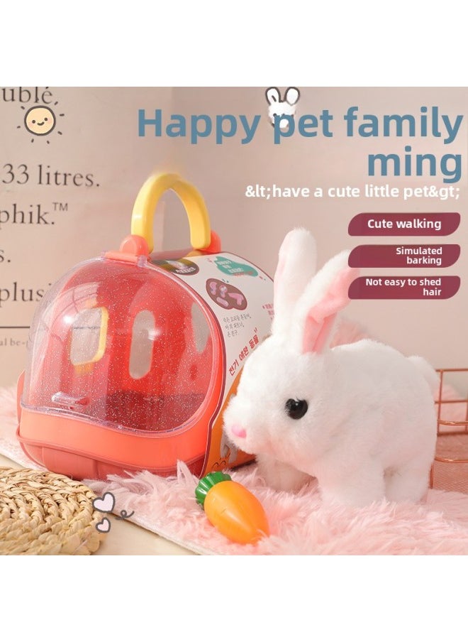 Play House Children's Electric Toys Stall Will Move Will Call The Rabbit Puppy Simulation Animal Shape-Color:Little Golden Retriever-Specifications:Chinese E-commerce Packaging Charging Version [rechargeable Battery + Screwdriver]]  - Image 2
