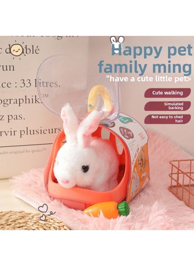 Play House Children's Electric Toys Stall Will Move Will Call The Rabbit Puppy Simulation Animal Shape-Color:Little Golden Retriever-Specifications:Chinese E-commerce Packaging Charging Version [rechargeable Battery + Screwdriver]]  - Image 3