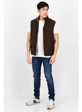 Men Sleeveless Bomber Vest Jacket, Brown - pzsku/Z4B0DDDB8302761D7F154Z/45/_/1739715366/64c3b783-6906-4cf8-b4c6-43a34c42b0c0