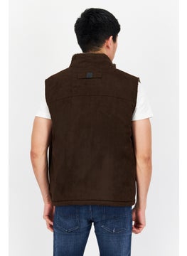 Men Sleeveless Bomber Vest Jacket, Brown - pzsku/Z4B0DDDB8302761D7F154Z/45/_/1739715372/e592916f-e978-49f6-863a-56a17ec1839d