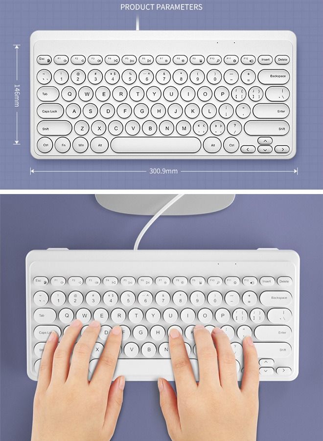 DUNISO Gaming Wired Keyboard and Mouse Combo Full-Sized Ergonomic Keyboard Mouse Click for Computer/Laptop/Windows/Mac - Image 4