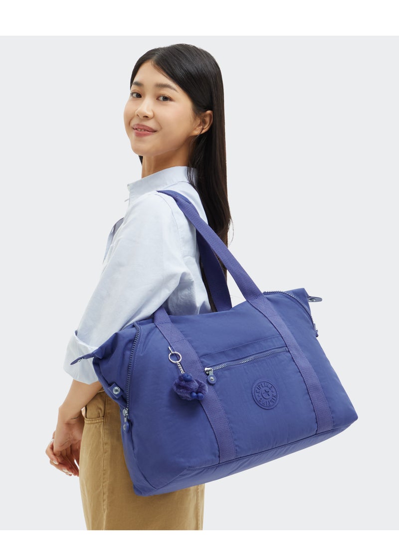 kipling Art M Multi-use medium tote with trolley sleeve Ocean Blue  - Image 4