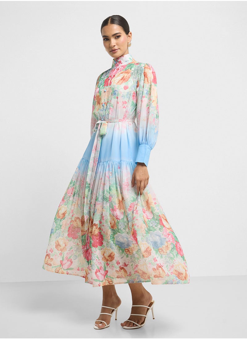 ELLA Floral Print Dress  - Image 1
