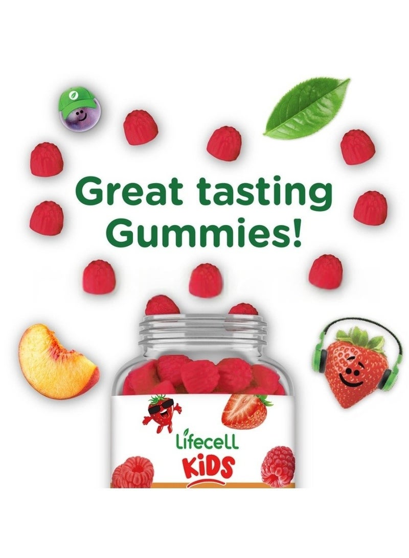 Lifecell Kids Probiotic Gummies 5 Billion CFUs Berry Flavor 60 Count - Image 3
