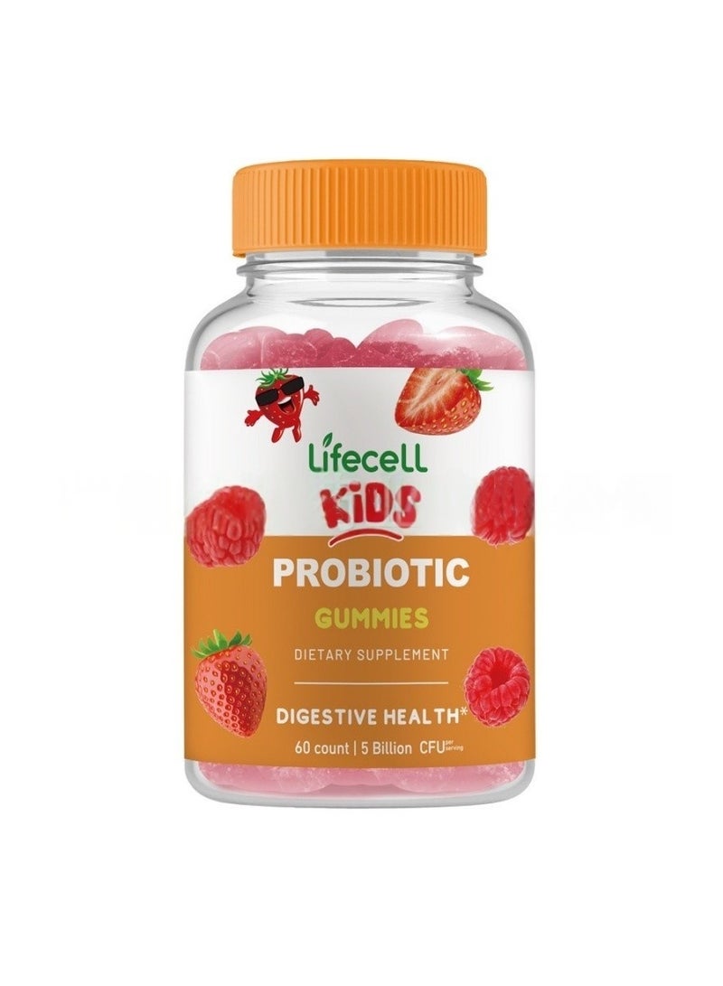 Lifecell Kids Probiotic Gummies 5 Billion CFUs Berry Flavor 60 Count - Image 5