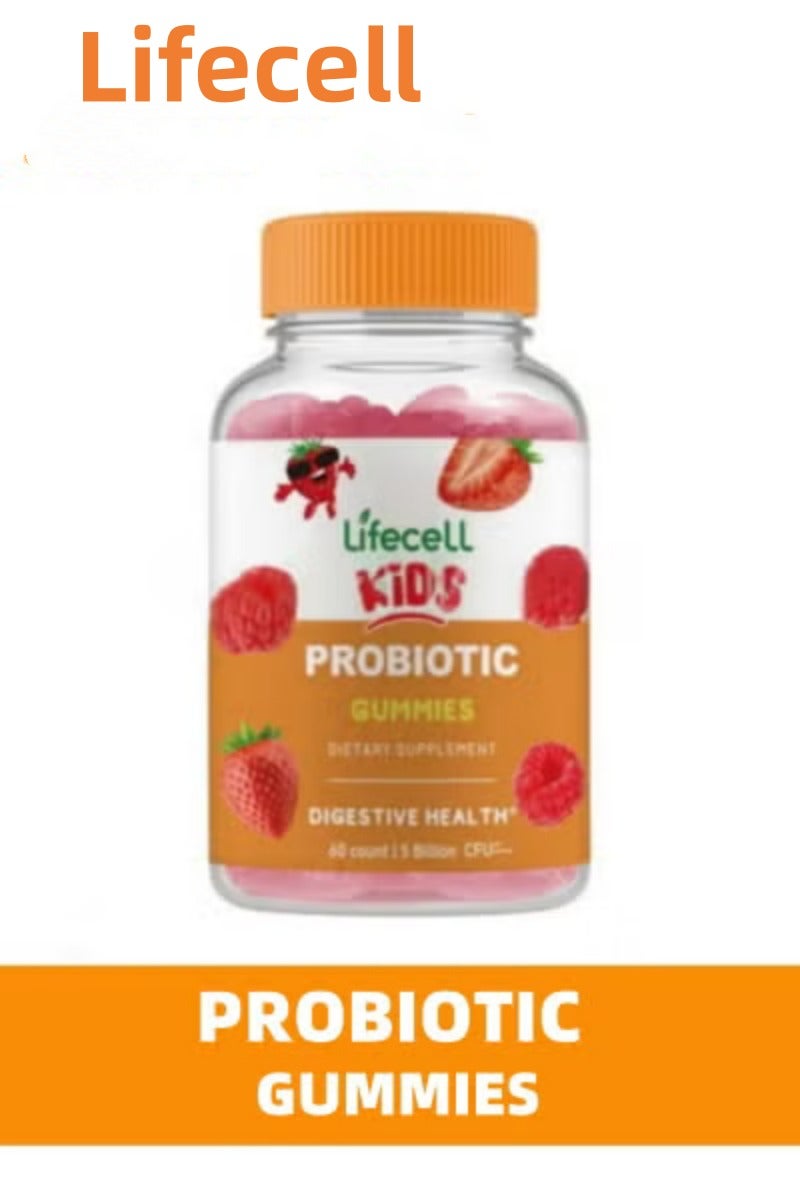 Lifecell Kids Probiotic Gummies 5 Billion CFUs Berry Flavor 60 Count - Image 1