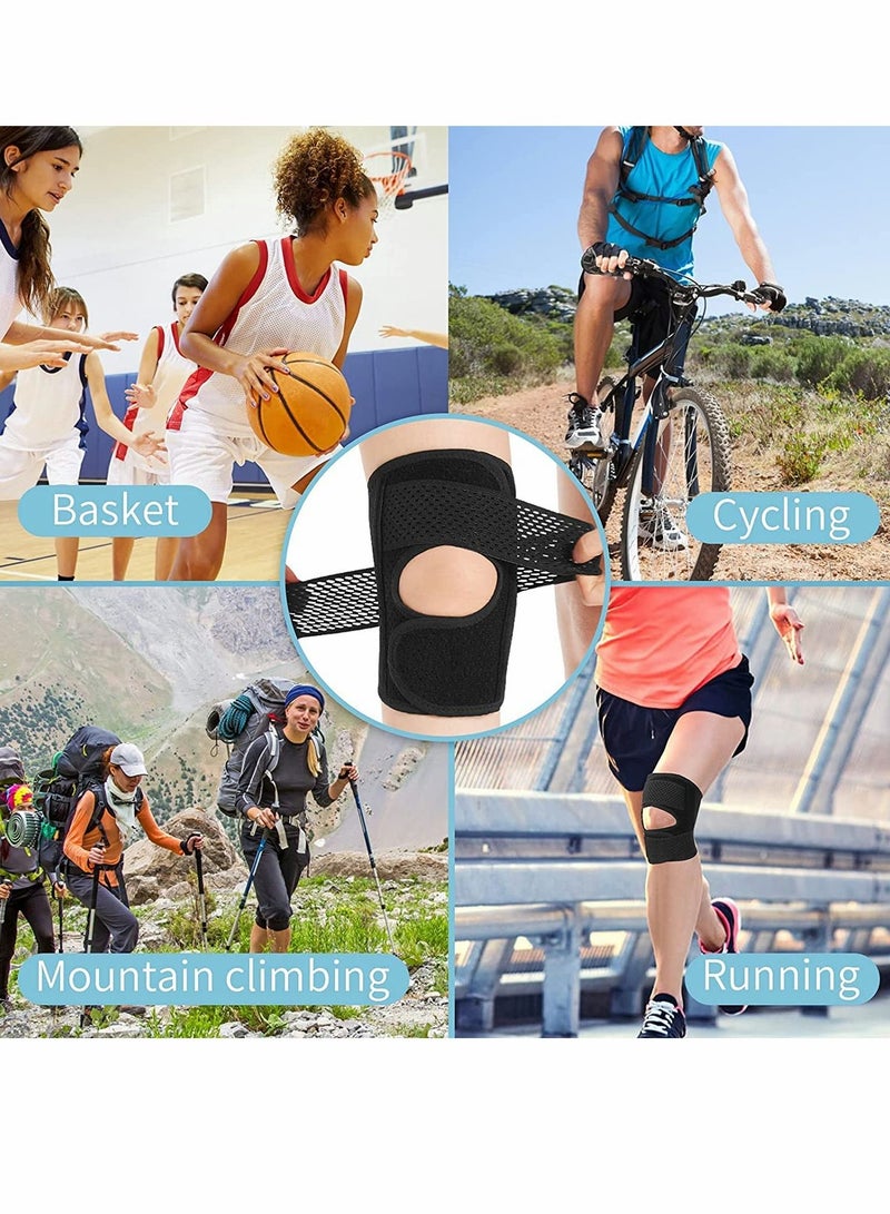 سيوسي دعامة الركبة مع مثبتات جانبية تخفف آلام الركبة ACL MCL والتهاب المفاصل وتسكين آلام المفاصل ودعم الركبة القابل للتنفس القابل للتعديل ومناسب للرجال والنساء المصابين بإصابات رياضية (يسار - يسار) - Image 5