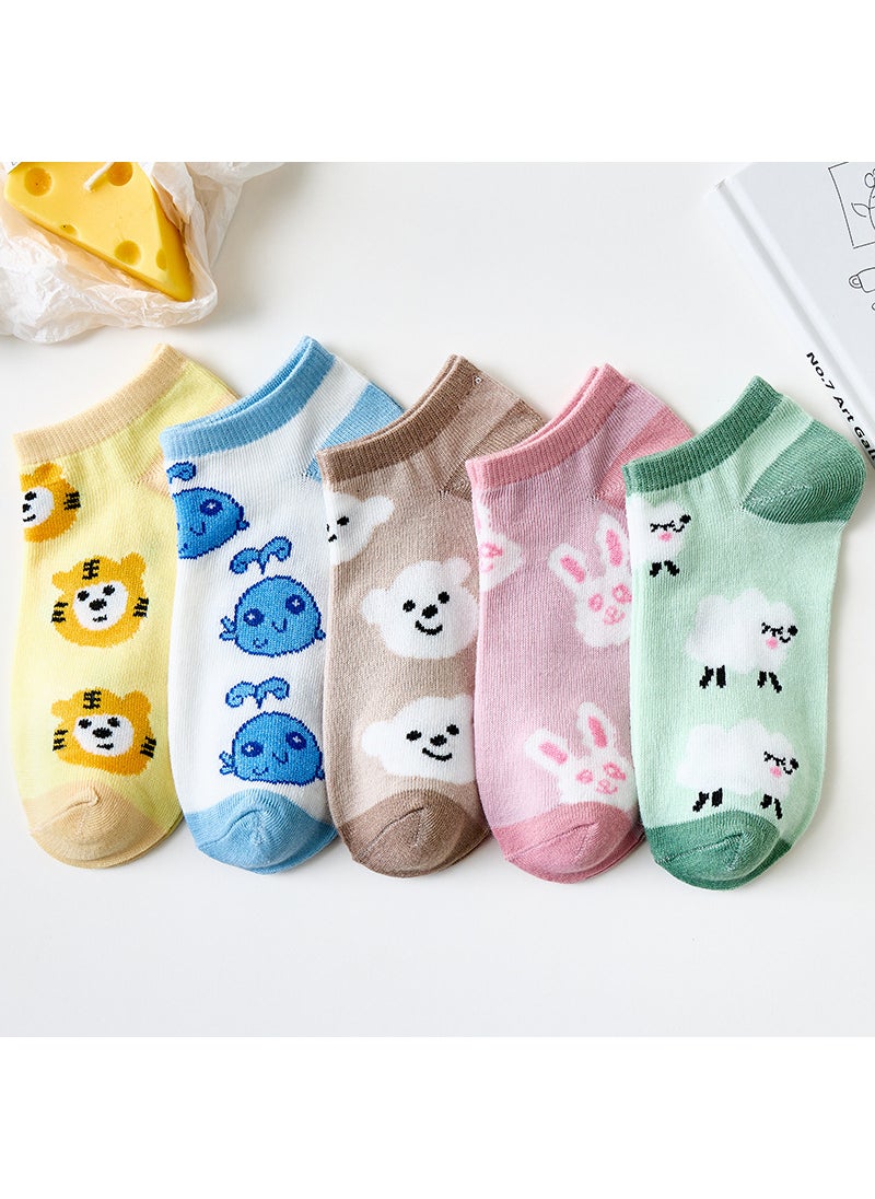 Generic - Cute Cartoon Brown Bear Invisible Ankle SocksLittle Tiger Little Tiger - Image 1